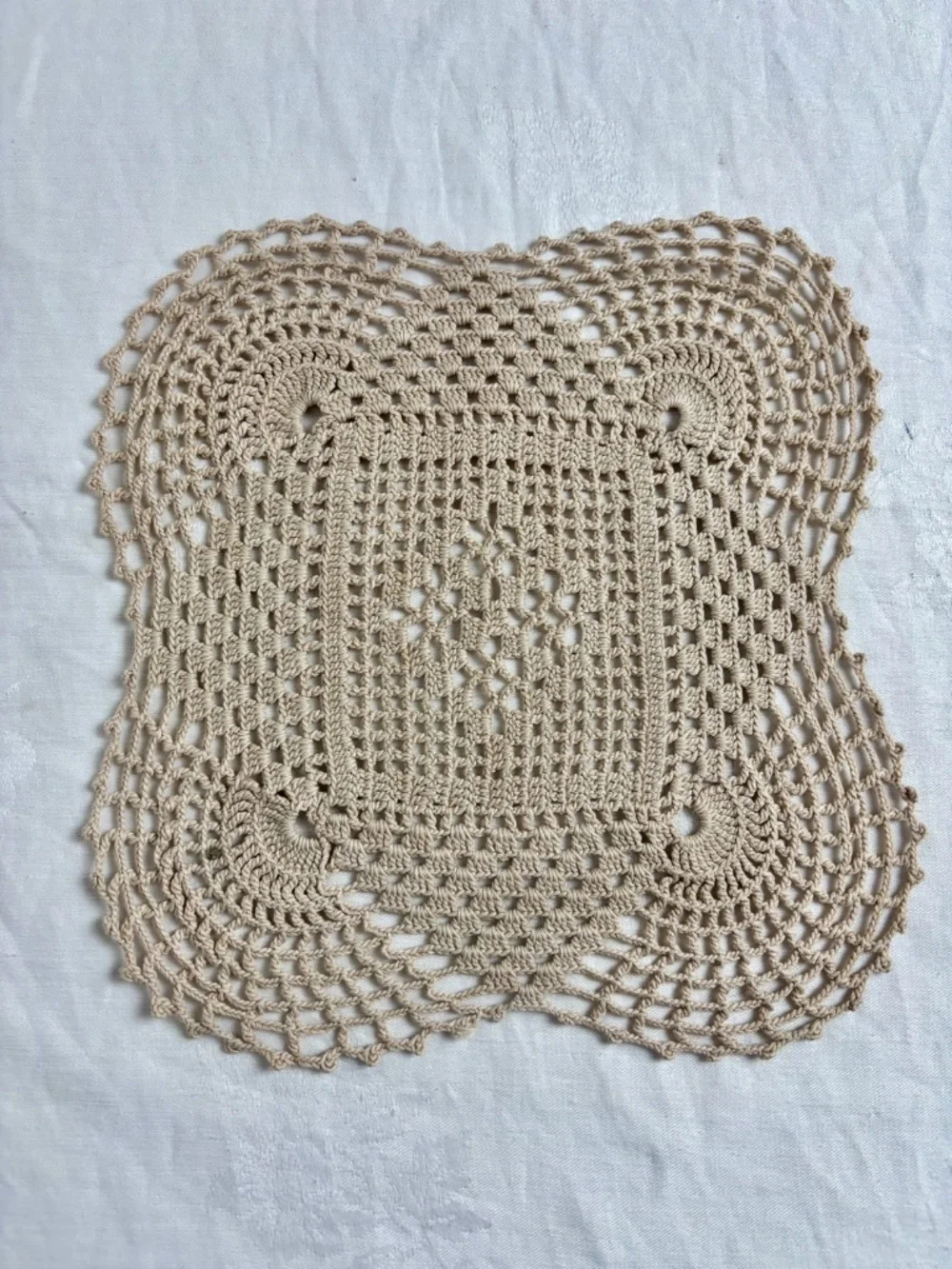 Vintage Handmade Doilies Various Shapes/Set of 9